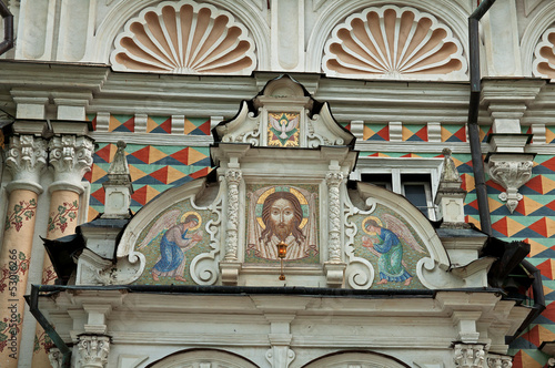 Jesus Christ mosaic in the Trinity Lavra of St Sergius, Russia photo