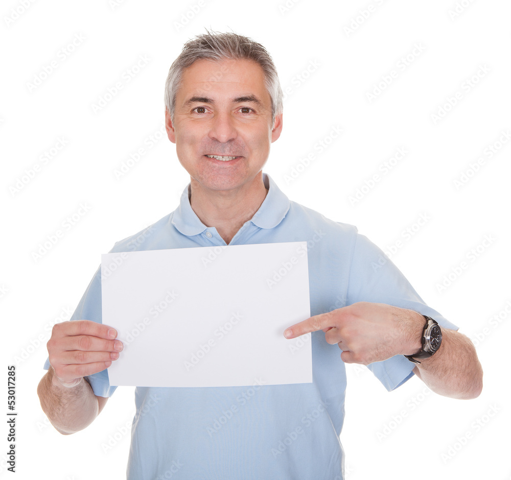 Man Holding Blank Paper Man Holding Blank Paper