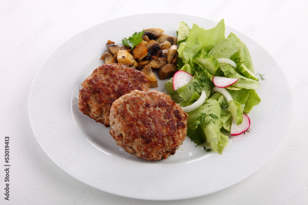 Meat balls with mushrooms Meat balls with mushrooms
