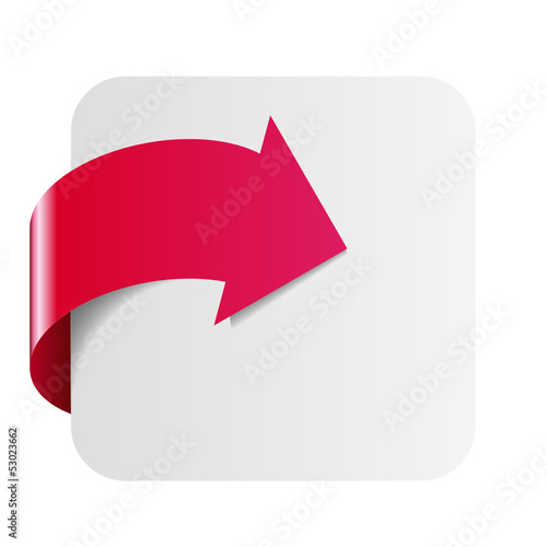 Flèche rouge et cadre