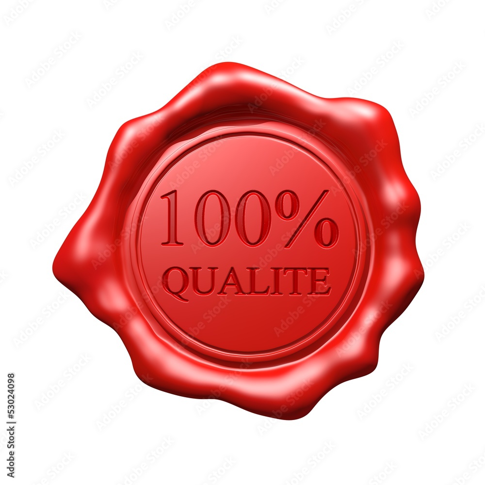 Red Wax Seal - 100% Qualité - Isolated Red Wax Seal - 100% Qualité - Isolated