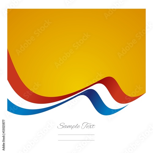 Abstract Netherlands flag ribbon vector