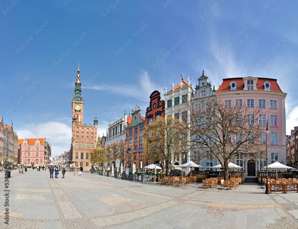 Old town of Gdansk -Stitched Panorama
