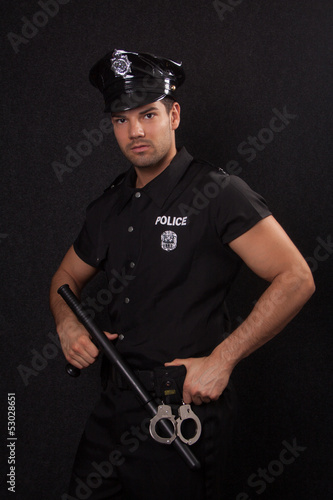 Standing policeman