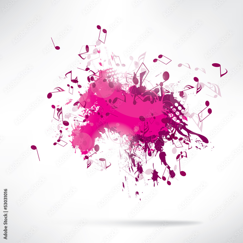 Abstract background notes and splatter Abstract background notes and splatter