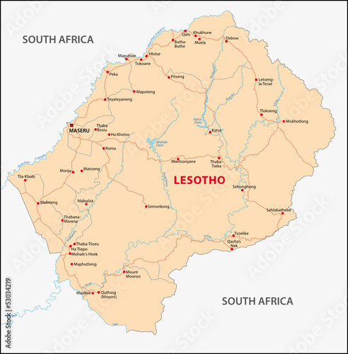 Lesotho map