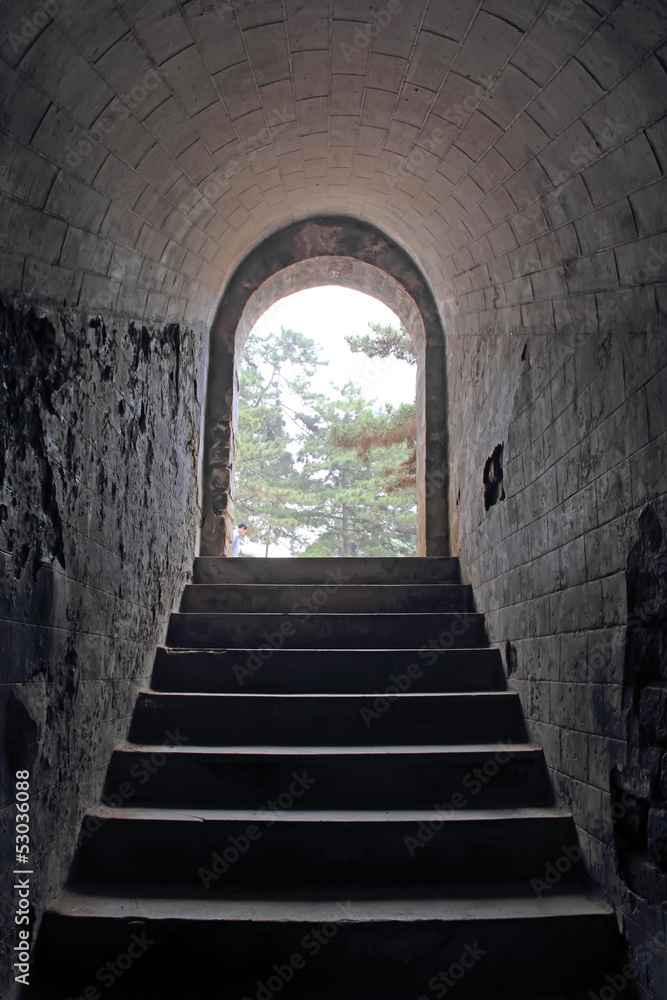 Underground passage in the Eastern Royal Tombs of the Qing Dynas