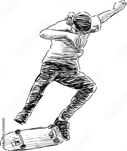 jumping skateboarder