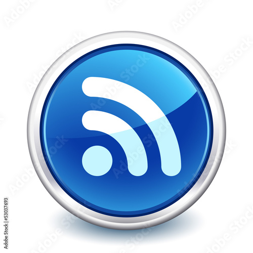 button blue rss