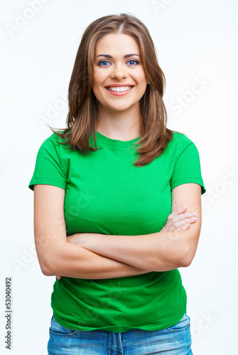 Young happy woman portrait