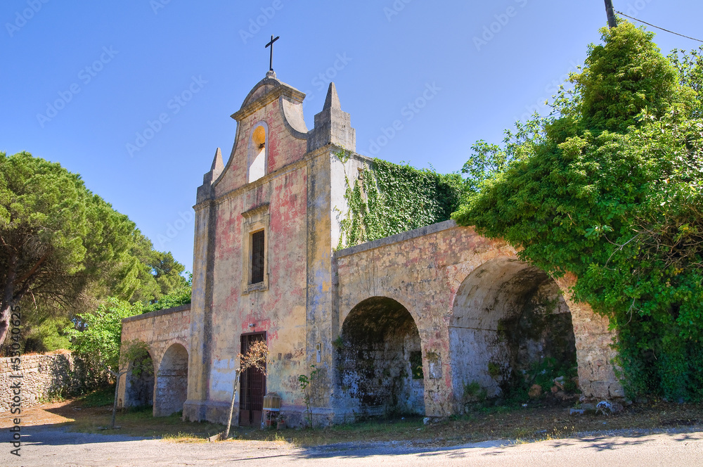 Church of Addolorata. Acquarica del Capo. Puglia. Italy.