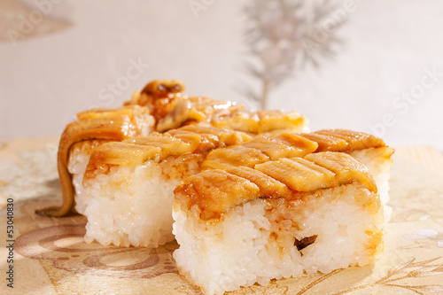 日本食・穴子の箱寿司・押し寿司