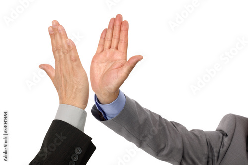 Fotografie High five success
