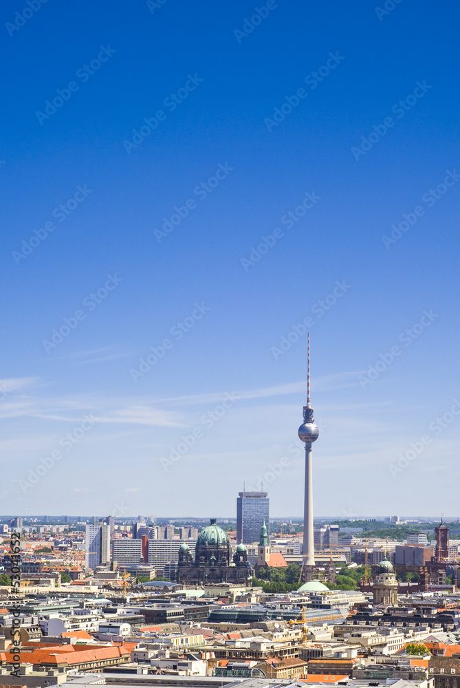 Fernsehturm television tower, Berlin views, Germany Fernsehturm television tower, Berlin views, Germany