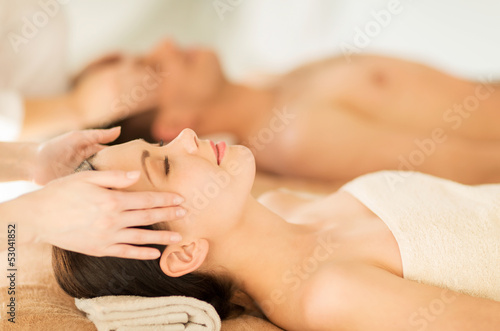 couple in spa