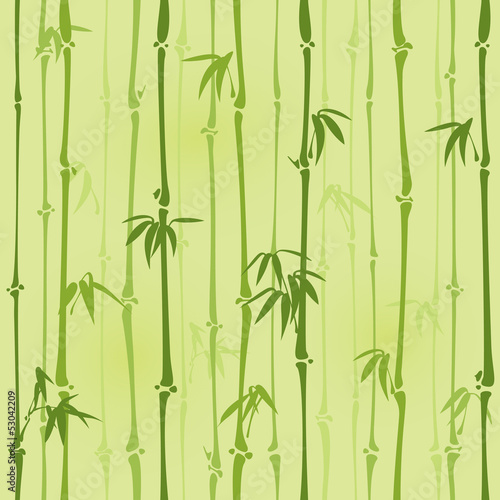 Seamless bamboo pattern © ori-artiste