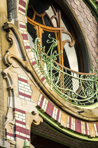Bild auf Leinwand Art Nouveau