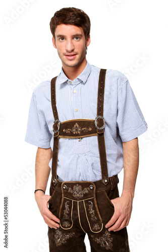 Mann in Lederhosn photo