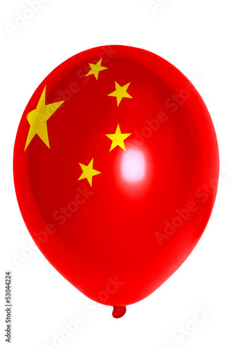 Wall Mural Balloon colored in  national flag of china