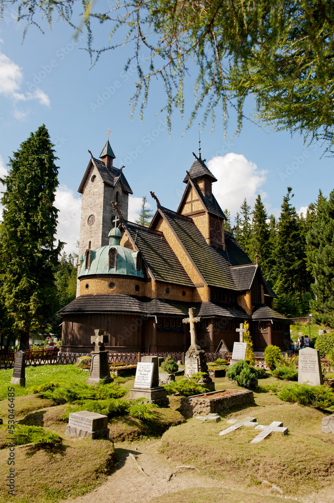 Fototapeta premium Karpacz Świątynia Wang