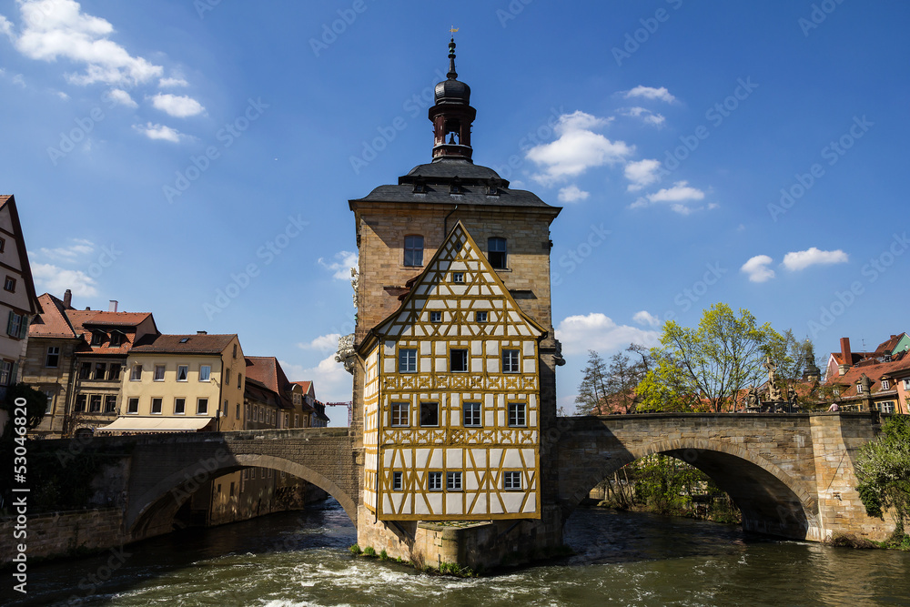 Town Hall in Bamberg,  Germany.