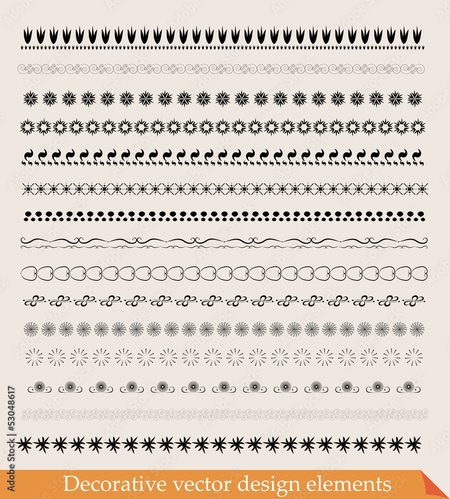 Decorative border elements Decorative border elements