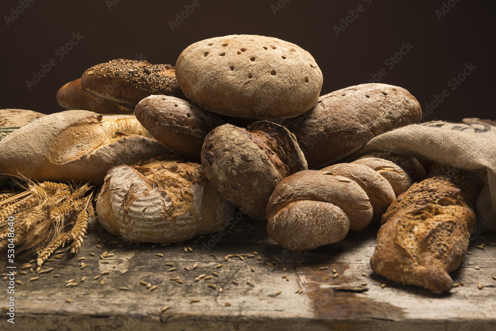 Obraz premium Brotsorten -Sortiment