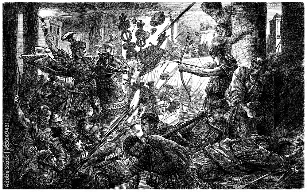 Obraz premium Ancient Rome : Civil War