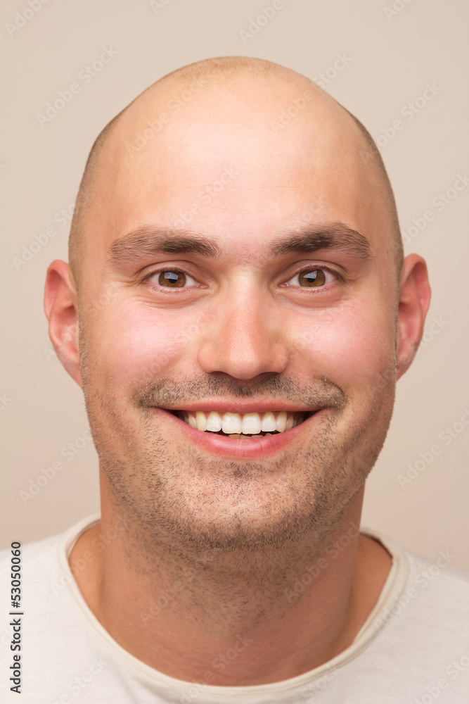 Obraz premium Portrait. Bald man