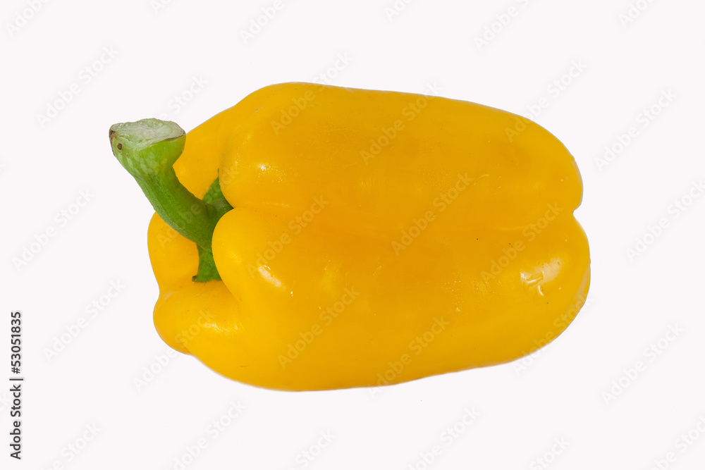 Yellow sweet pepper, isolated on white background Yellow sweet pepper, isolated on white background