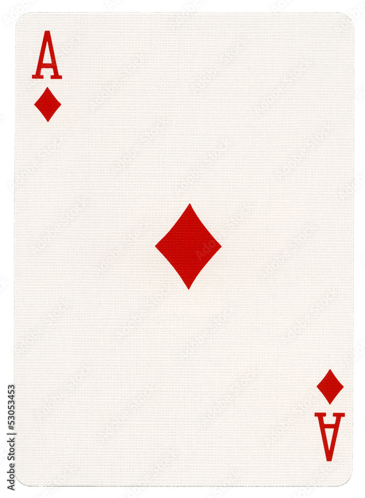 Fototapeta premium Playing Card - Ace of Diamonds