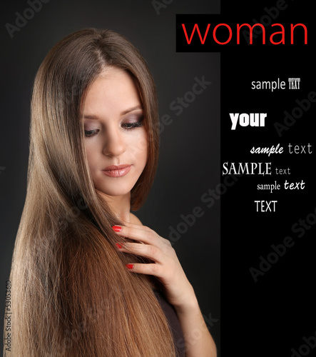Portrait of beautiful woman...
