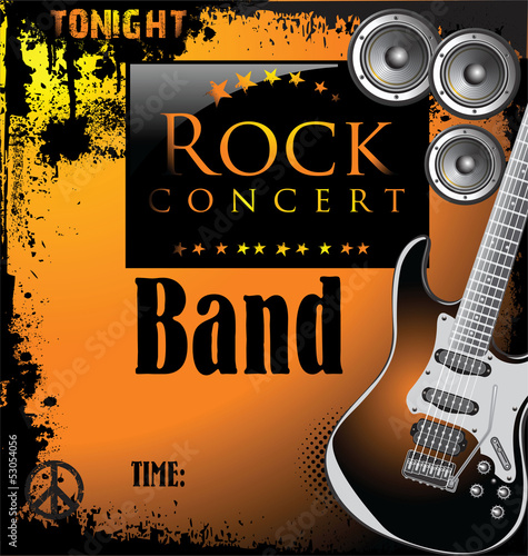 Rock concert poster