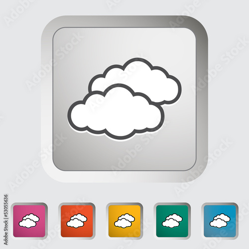 Overcast single icon.