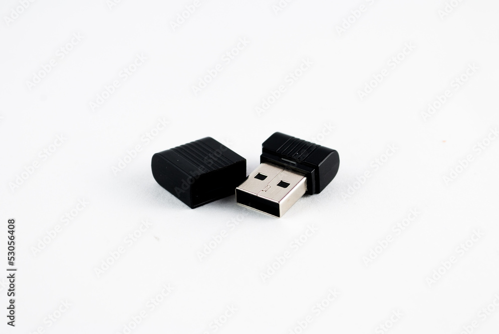 Usb flash memory isolated on the white background Usb flash memory isolated on the white background