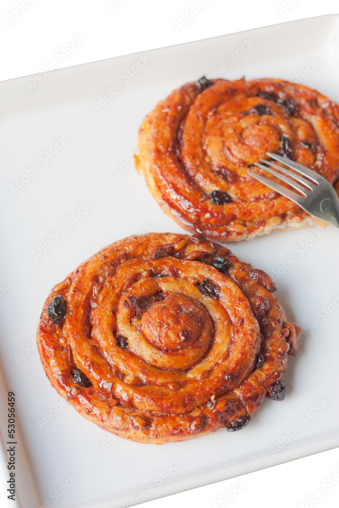 Fototapeta premium Danish style cinnamon pastries