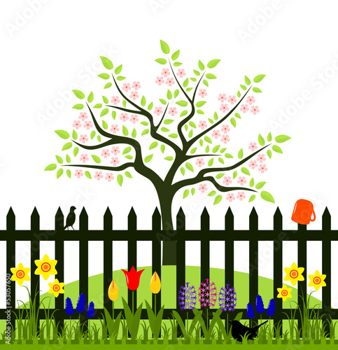 spring scene
