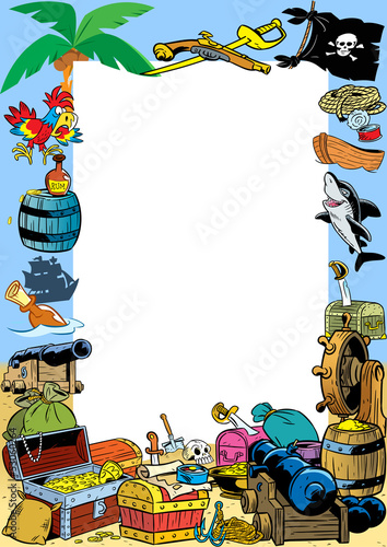 Frame on a pirate theme