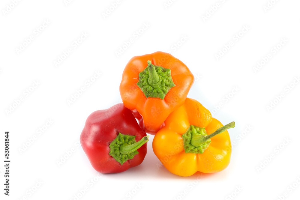 Red, Orange and Yellow Bell Peppers Red, Orange and Yellow Bell Peppers