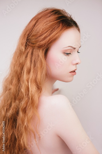 Sensual redhead girl