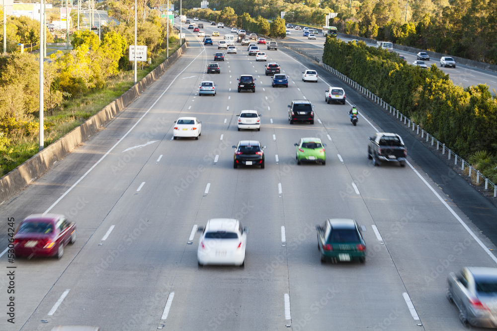 Naklejka premium Busy highway