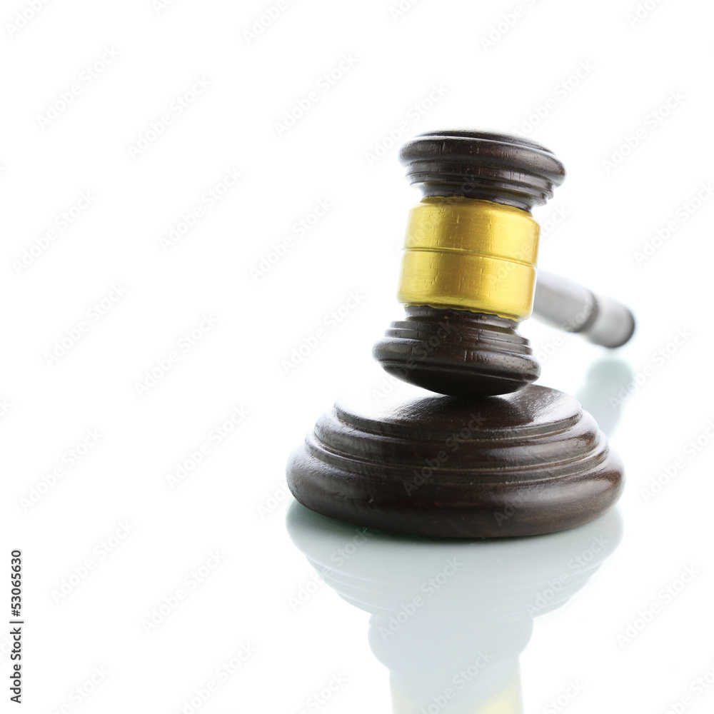 Judge gavel isolated on white background Judge gavel isolated on white background
