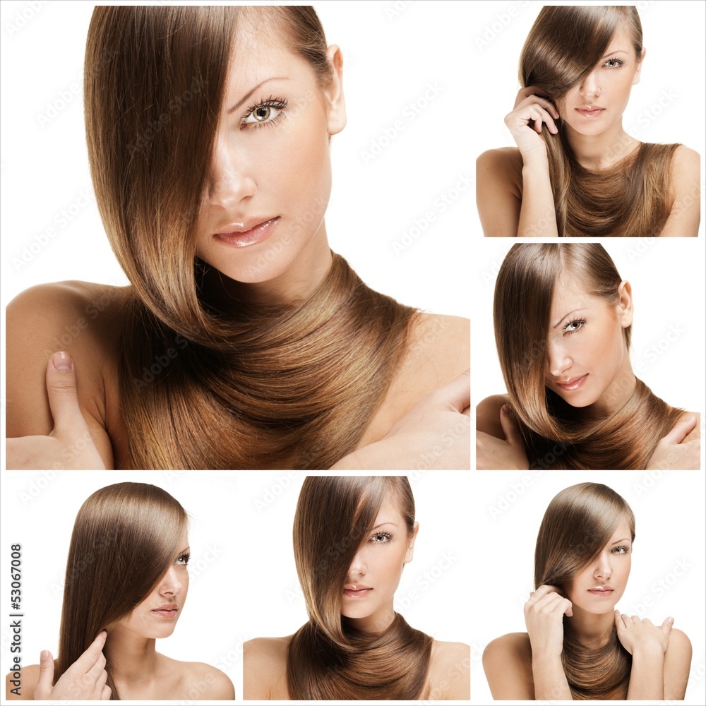 fashion hairstyle collage , natural long shiny healthy hair fashion hairstyle collage , natural long shiny healthy hair