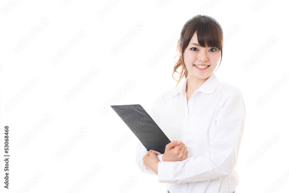 beautiful asian teacher on white background beautiful asian teacher on white background
