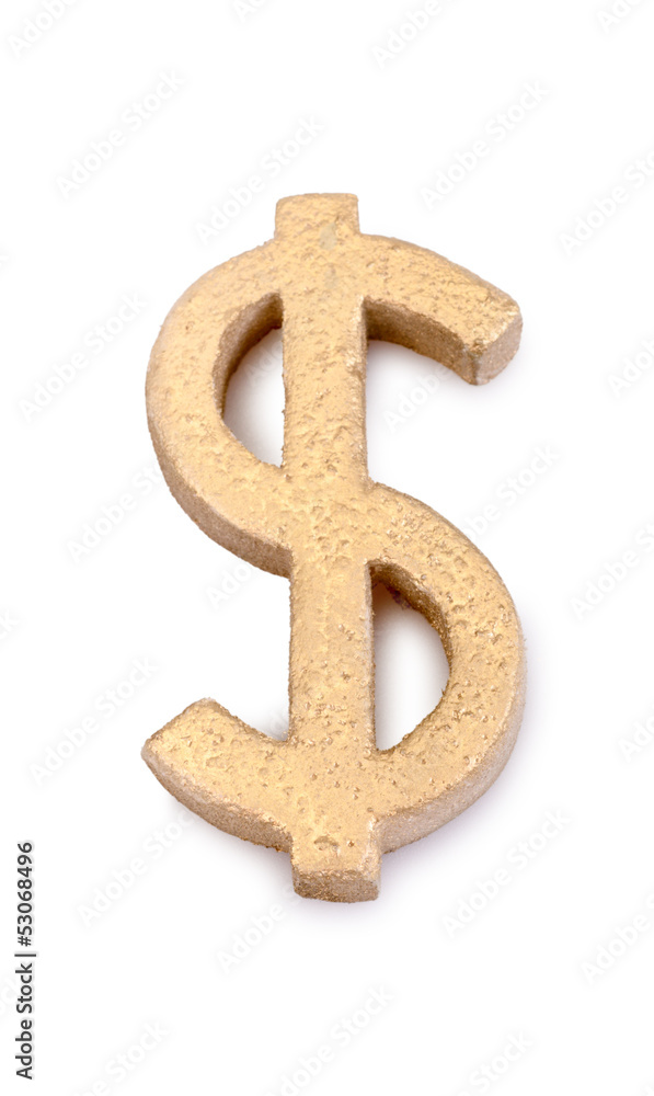 Obraz premium golden dollar symbol