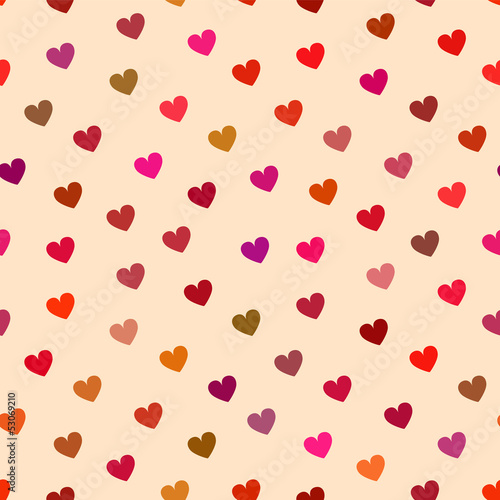 Simple hearts seamless patt...