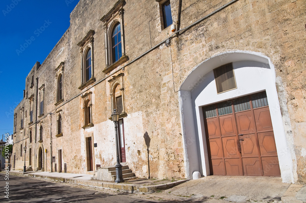 Ducal palace. Alessano. Puglia. Italy.