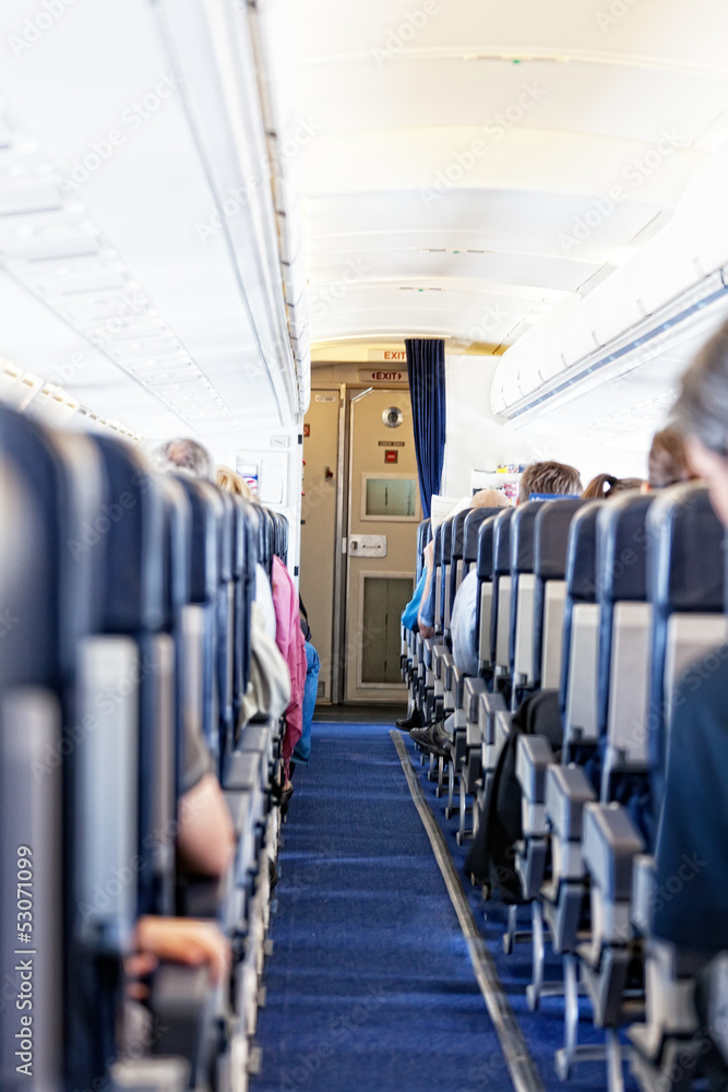 Salon of the modern passenger plane Salon of the modern passenger plane