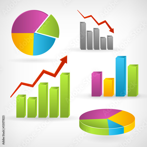 Shiny graph positive infographic