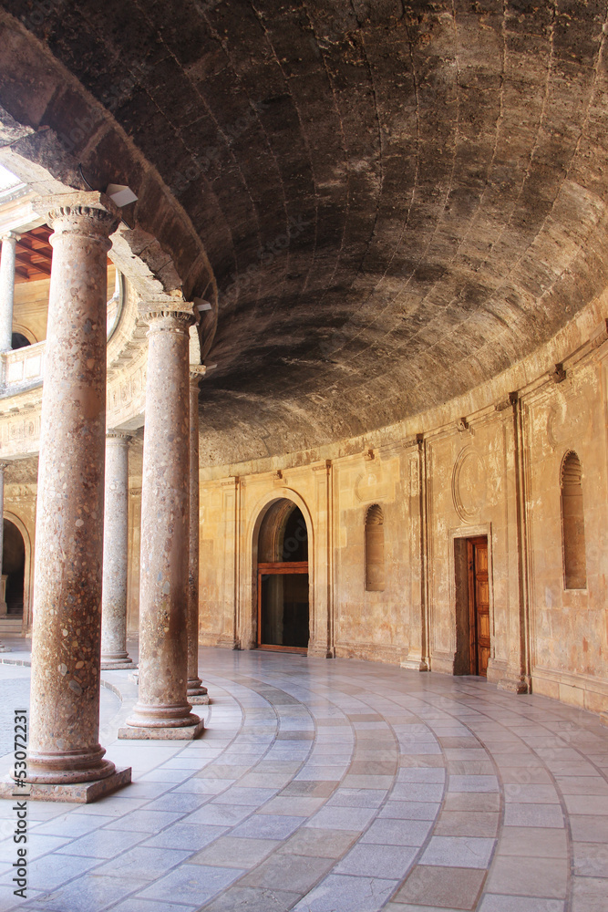Interior of Alhambra palace